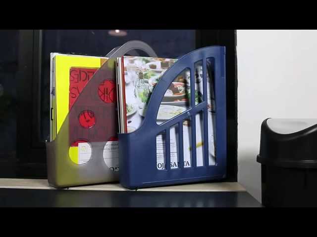 Vídeo relacionado con GBKDQQ Revistero de madera y metal con asas, ahorra espacio, revistero de 33 x 24 x 13 cm, soporte para revistas para oficina y hogar