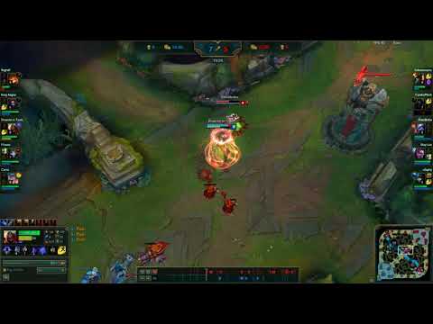 Tristana mid solo kill vs Zed, 7.18 plat