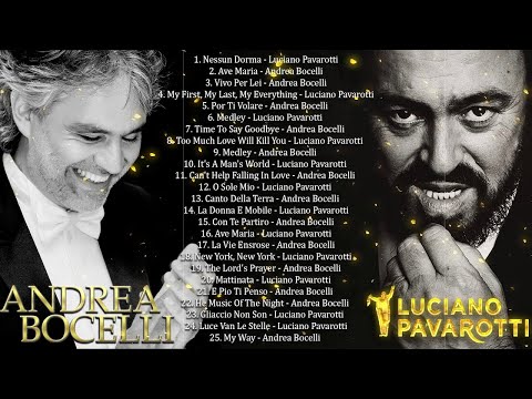 Andrea Bocelli,Luciano Pavarotti Greatest Hits - Andrea Bocelli, Luciano Pavarotti Playlist 2021