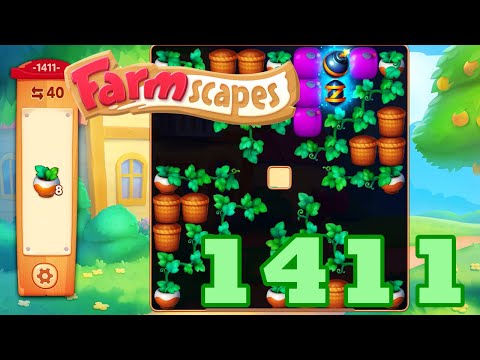 Farmscapes Level 1411 HD Gameplay Walkthrough | 3 - match game | android | ios | pc | GameGo Game
