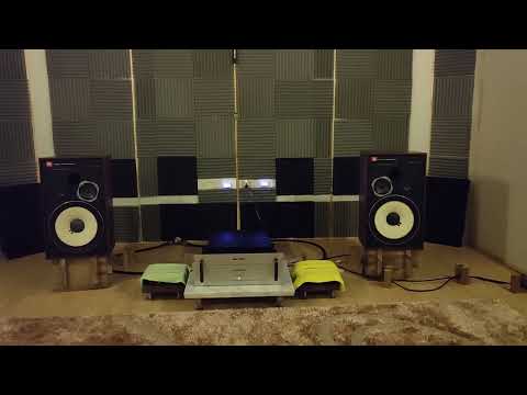 jbl4312 speaker, audio research d40 amplifier, audio research sp12 preamplifier and Spotify music