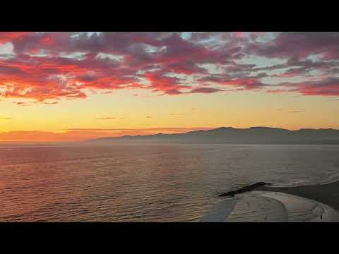 sunset at venice beach la