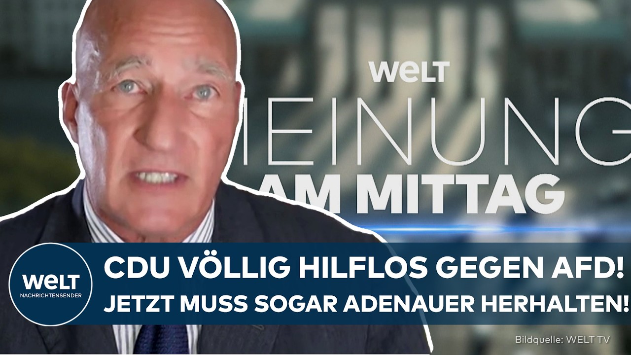 LEMMER: CDU wirkt völlig hilflos gegen AfD! Jetzt muss sogar Konrad Adenauer herhalten in der Not!