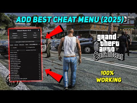 HOW TO ADD BEST CHEAT MENU (2025) IN GTA SAN ANDREAS