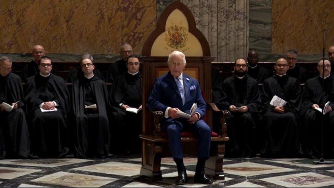 Roma, i Reali britannici alla Basilica di San Paolo fuori le mura