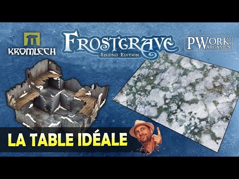 FROSTGRAVE - Voici la Table officielle pour jouer! Tapis PWork + Décors Kromlech, le combo gagnant?