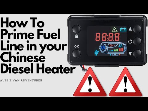How To Prime Fuel Line - Chinese Diesel Heater [ error code or not starting ] starting tip