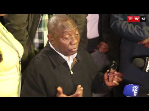 Cyril Ramaphosa briefs the media on the ANC's progress in the 2016 lLocal Government Elections.
