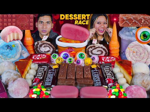 CRAZIEST DESSERT RACE EVER 🍫 Ice Cream, Pastries, Mochi & More SWEET CHAOS🍨