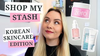 SHOP MY STASH KOREAN SKINCARE EDITION | HAIRBURST HAIRCARE ROUTINE 💗 AD | MISS BOUX