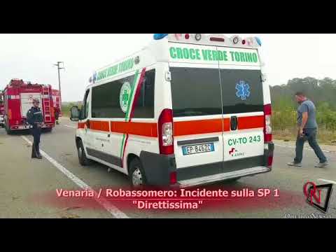 Venaria / Robassomero: Incidente sulla SP 1 "Direttissima"
