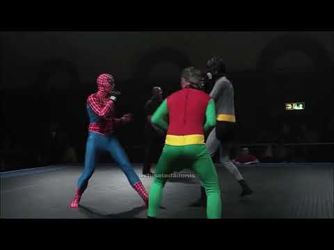 Spiderman vs Batman & Robin | 2 vs 1 Handicap MMA FIGHT | Marvel vs DC