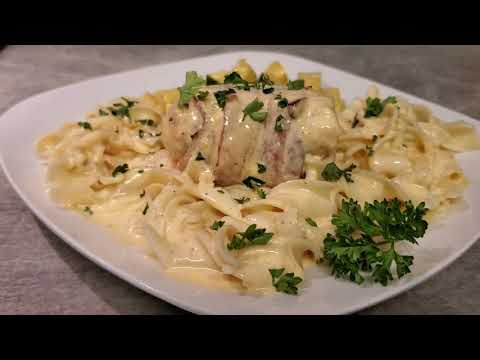 How to Make Bacon Wrapped Chicken in Cheese Sauce