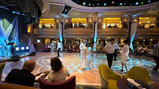 Cunard Queen Elizabeth, August 2025. Ice White Gala, SouthEast 9 Duo, Crazy Little Thing Called Love