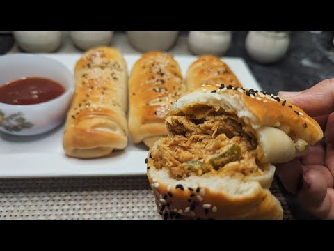 Super Soft & Delicious Chicken Bread Recipe by Heaven Taste | Easy Bakery Style Chicken Bread 
