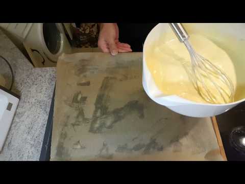 Biskuit Roulade einfach - Biskuitmasse  für eine Roulade