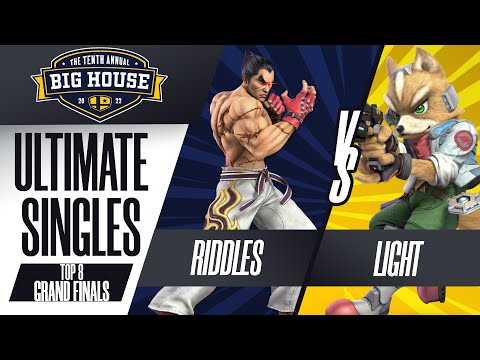 Riddles vs Light - GRAND FINALS: Ultimate Singles Top 8  - TBH10 | Kazuya vs Fox