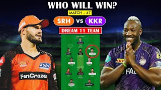 SRH vs KKR Dream 11 Team Prediction | Hyderabad vs Kolkata Dream Team Today | IPL 2023 |