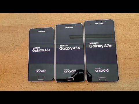 Samsung Galaxy A7 vs A5 vs A3 (2016) - Speed Test (4K)