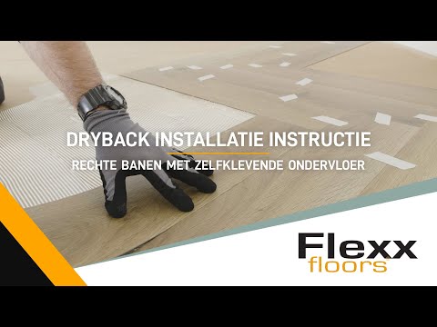 Flexxfloors Dryback - Visgraat met lijm