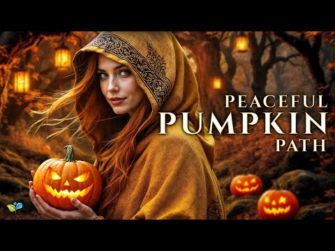 Druids Peaceful Pumpkin Path 🎃 432Hz Enchanted Autumn Forest Music