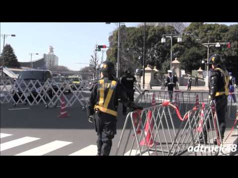 違反取締、事故処理、警備など　お巡りさんの仕事と警察車両 建国記念日 2016/2/11