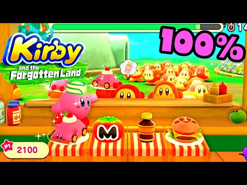 All Minigames! 🌺 Kirby and the Forgotten Land 🌺 100% Walkthrough