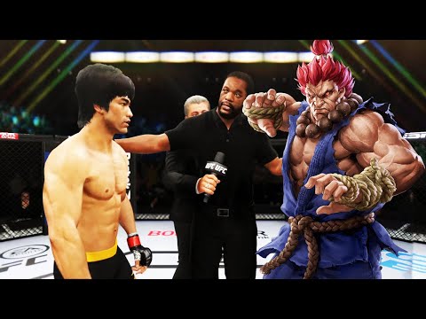 PS5 | Bruce Lee vs. Fighter Akuma (EA Sports UFC 4)