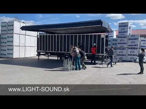 Mobilné pódium 8x6m  na prenájom  (MOBILE STAGE)