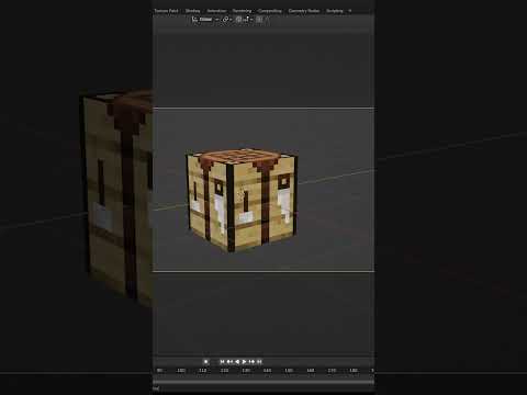 AdrilexGC - How to MAKE your 3D IMAGES TRANSPARENT in #blender #minecraft #shorts