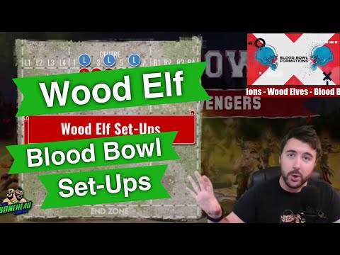 Wood Elf Team Set-Up Formations for Blood Bowl - Blood Bowl 2020 (Bonehead Podcast)