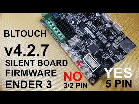 ENDER3 4.2.7 SILENT BOARD UPGRADE - PART 4 - BLTOUCH 3.1- SWITCHING FROM 3/2 PIN TO 5 PIN