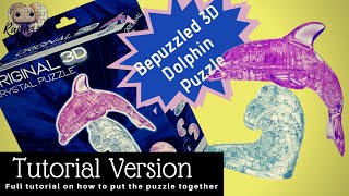 Bepuzzled 3D Crystal Puzzle- Dolphin- Tutorial Version