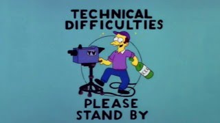 Technicial Difficulties Drunk Cameraman Simpsons