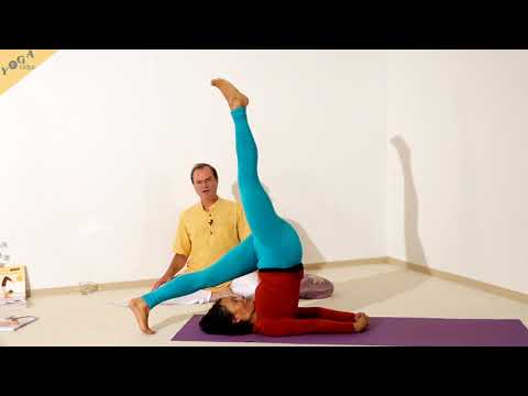 Pflug mit einem Bein auf dem Boden - Yoga Asana Lexikonn