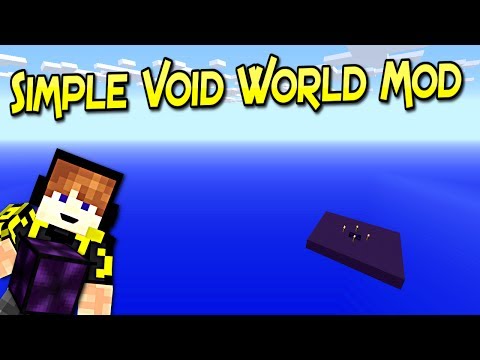 Guartinajo -  Simple Void World Mod |  The Dimension Where There Is No Lag |  Minecraft 1.12 – 1.10.2 |  Mod Review Spanish
