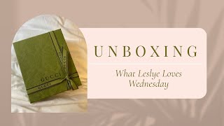 GUCCI UNBOXING | WHAT LESLYE LOVES WEDNESDAY