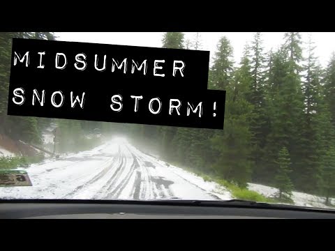 Midsummer Snow Storm! – An SUV Camping/Vandwelling Adventure
