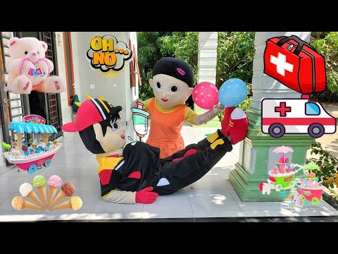 Drama Badut Lucu BoBoiBoy Sakit Perut Gara Gara Angin Di Tolong Squid Game