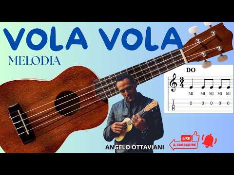 🎵 Vola Vola Vola - Melodia Spartito | Easy Ukulele Tutorial
