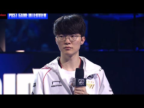 “I think we got lucky” | T1 vs TES | Quarterfinal Post Game Interview Worlds 2024 - T1 Faker