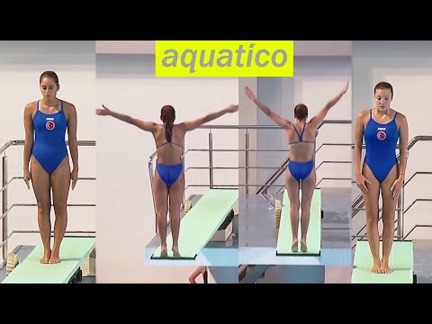 Divers Simay Arslankan, Ece Sevval Erzincan (Turkey) at LEN 2022 - 3m Synhro | Beautiful diving