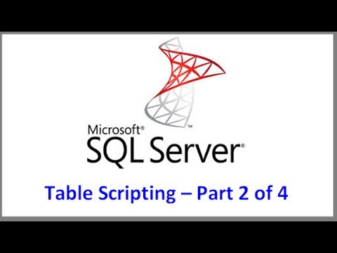 Sql Server Table Scripting Tutorial Part 2 Of 4 Data Insertion Script