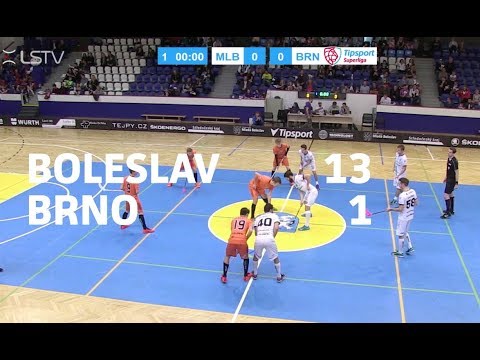 6. KOLO TIPSPORT SUPERLIGY: Technology Florbal MB - Bulldogs Brno 13:1