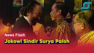 Jokowi Sindir Surya Paloh di HUT Partai Golkar