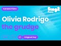 Olivia Rodrigo - the grudge (Karaoke Piano)