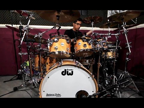 Bateria DW Collectors Exotic Twisted Birch drum set sound check