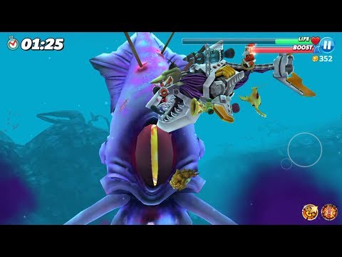 Colossal Squid Live Contest (Boss Battle Robo Shark) - Hungry Shark World