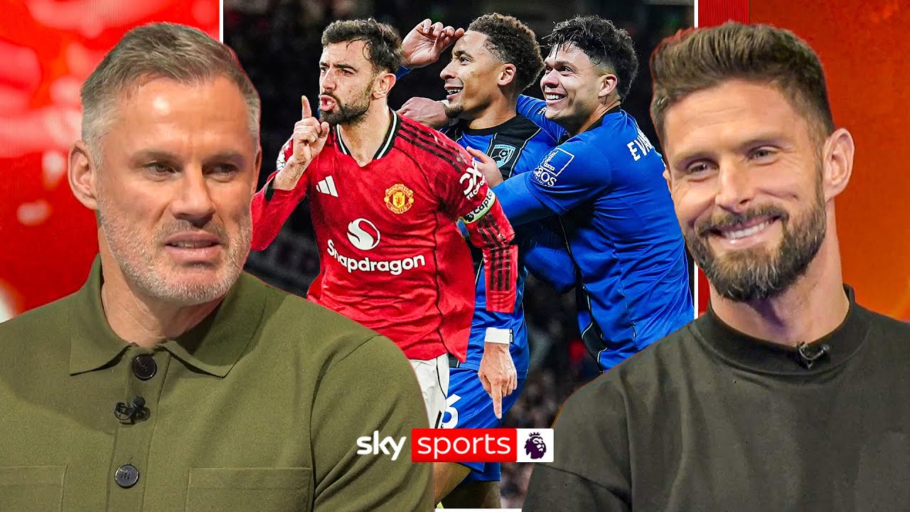 Jamie Carragher & Olivier Giroud REACT to Man Utd 4-4 Bournemouth