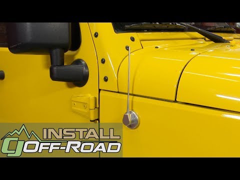 Jeep Wrangler JK Drake Off Road Radio Antenna Billet 2007-2018 Installation